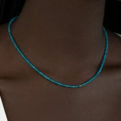 Best Pirce 😉 SHOP SHASHI Aisha Necklace, Neon Blue Apatite 🤩