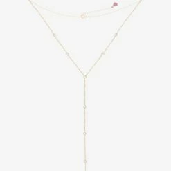 Best deal 🌟 SHOP SHASHI Emily Diamond Lariat Necklace ⭐ -S H A S H I Shop Emily Lariat Necklace 2