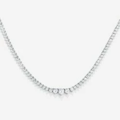 Best Pirce ⭐ SHOP SHASHI Graduated Diamond Tennis Necklace 😍