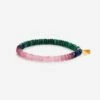 Buy 🤩 SHOP SHASHI Joe Gemstone Bracelet, Malachite and Pink Tourmaline 🎁 -S H A S H I Shop JoeMalachite
