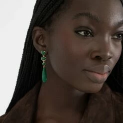 Discount 🤩 SHOP SHASHI Aitana Earring ✨ -S H A S H I Shop Malachite Drop Earring 2
