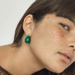 Best Pirce π SHOP SHASHI Malachite Drop Earring π