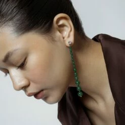 Top 10 👏 SHOP SHASHI Miami Vice Earring, Chrome Chalcedony ❤️ -S H A S H I Shop Miami vic