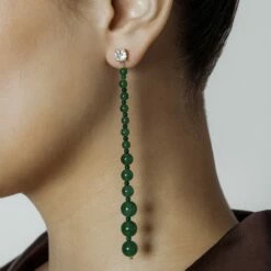 Top 10 👏 SHOP SHASHI Miami Vice Earring, Chrome Chalcedony ❤️