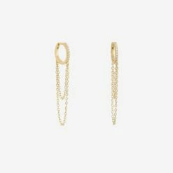 Flash Sale 🎁 SHOP SHASHI Pave Chain Huggie 🔔