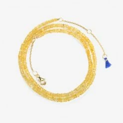 Best Pirce 🔥 SHOP SHASHI Aisha Necklace/Wrap, Yellow Sapphire 🤩