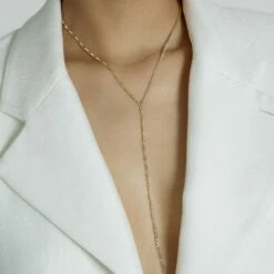 Top 10 😍 SHOP SHASHI Figaro x Curb Chain Lariat Necklace 🌟