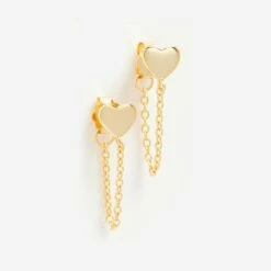 Promo β€οΈ SHOP SHASHI Heart Chain Drop Earring π₯°