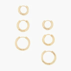 Coupon 💯 SHOP SHASHI Triplès Hoops Set 🎁 -S H A S H I Shop Triples Hoop Set