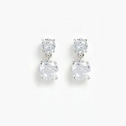 S H A S H I Shop -S H A S H I Shop cz drop earrings
