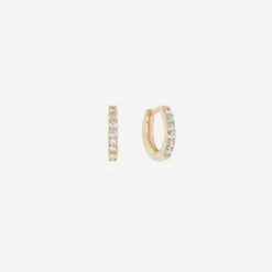 Cheapest ✨ SHOP SHASHI Katerina Pave Huggie Hoop 🎁 -S H A S H I Shop katerina pave huggieyg