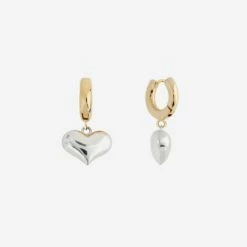S H A S H I Shop 38 Best deal π SHOP SHASHI Silver Heart Earring π